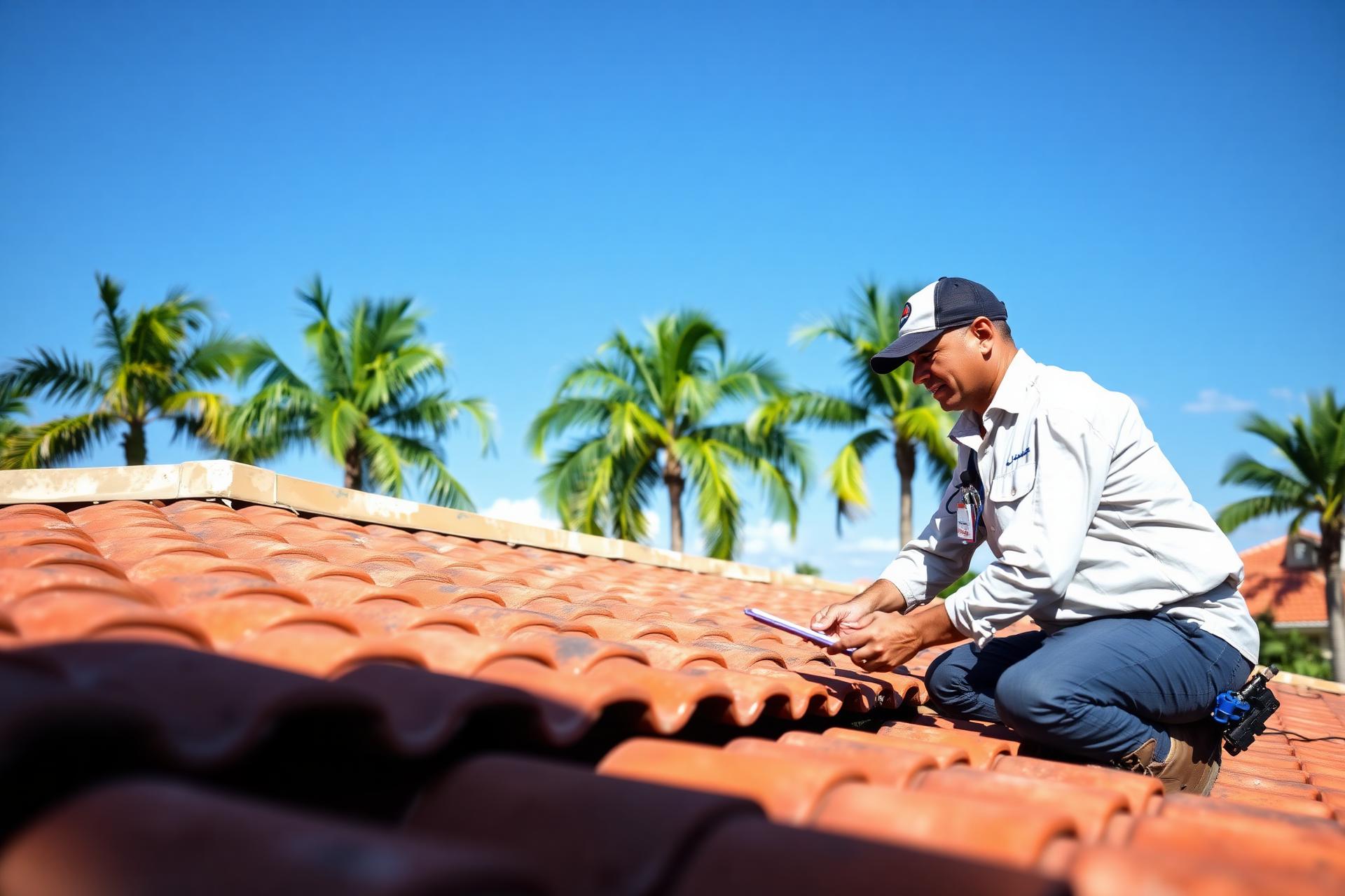 Primetime inspector hands-on roof inspection in South Florida